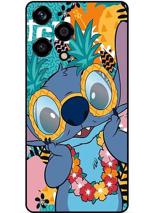 Силиконовый бампер чехол для huawei honor 200 lite с рисунком стич stitch