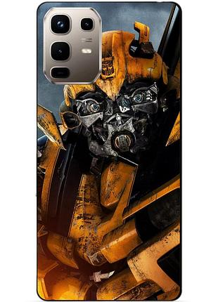 Чехол силиконовый бампер для infinix note 50 pro (x6855) с рисунком бамблби bumblebee трансформеры