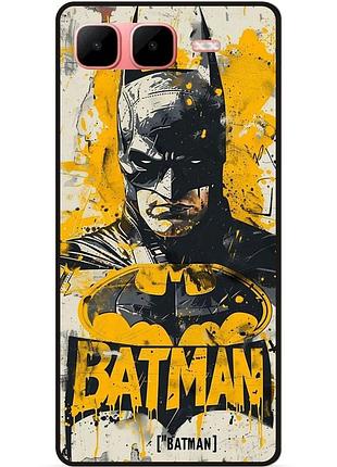 Чехол силиконовый бампер для infinix smart 10 plus с рисунком batman dc бэтмен
