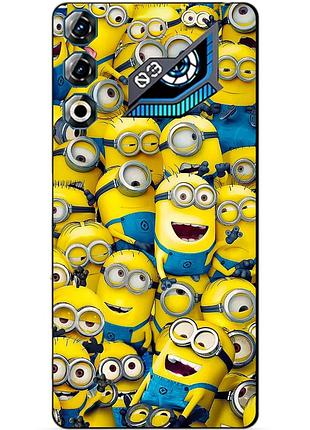 Силіконовий чохол бампер для zte nubia neo 3 gt 5g з малюнком міньйони minion