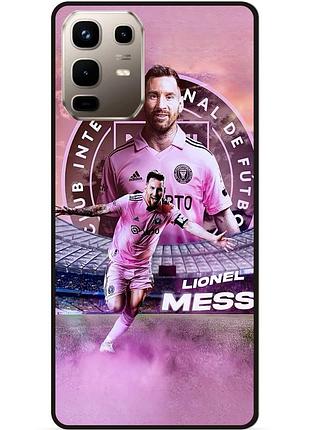 Силиконовый бампер чехол для infinix note 50 (x6858) с рисунком leo messi месси