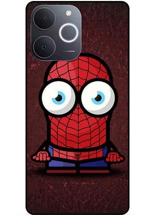 Силиконовый бампер чехол для realme note 70 с рисунком миньон человек паук spider man