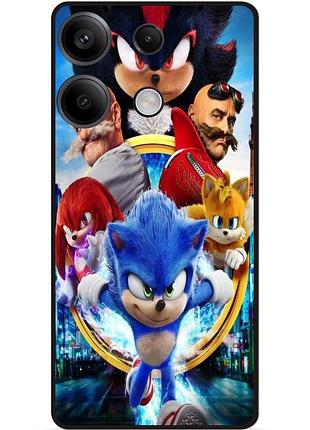 Силіконовий бампер чохол для infinix note 30 (x6833b) з малюнком соник sonik