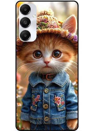 Чехол силиконовый бампер для samsung s24 plus с рисунком котики