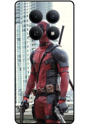 Силіконовий бампер чохол для xiaomi redmi note 15 5g з малюнком deadpool дедпул