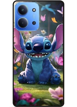 Силиконовый бампер чехол для xiaomi redmi 15c стич и лило stitch