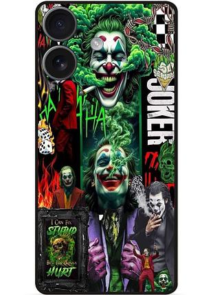 Чехол силиконовый бампер для tecno spark go 2 (km4) с рисунком joker джокер харли квинн
