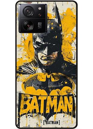 Чехол силиконовый бампер для xiaomi 13t pro с рисунком batman dc бэтмен
