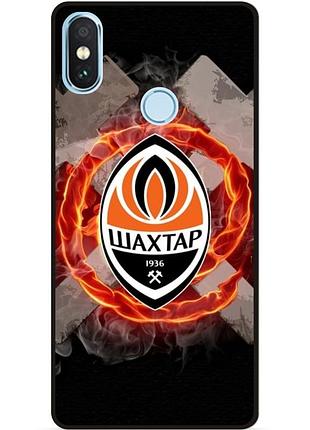 Силіконовий чохол бампер для xiaomi redmi note 6 pro з малюнком шахтер донецк