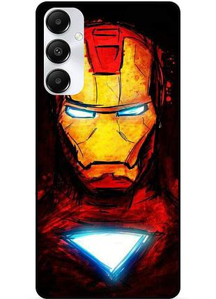 Чехол силиконовый бампер для samsung s24 fe с рисунком marvel марвел железный человек iron man