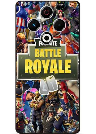 Силиконовый бампер чехол для tecno spark 30 (kl6) игра fortnite фортнайт