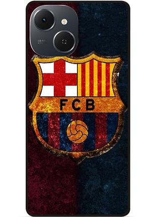 Силіконовий чохол бампер для tecno spark 40c з малюнком барселона barcelona