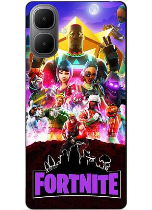 Силіконовий чохол бампер для infinix smart 10 з малюнком fortnite фортнайт