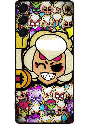 Силиконовый бампер чехол для samsung a15 стикеры бравл чарли brawl