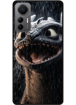 Силіконовий чохол бампер для xiaomi 12 lite з малюнком как приручить дракона