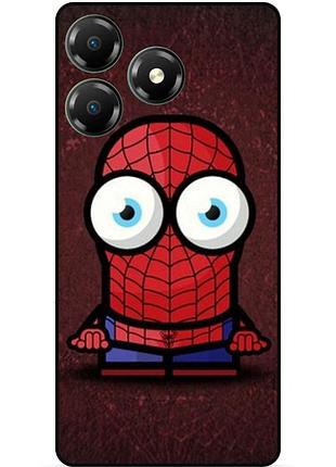 Силиконовый бампер чехол для zte blade a36 с рисунком миньон человек паук spider man