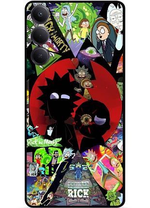 Силиконовый чехол бампер для oppo a5 4g с рисунком rick and morty рик и морти