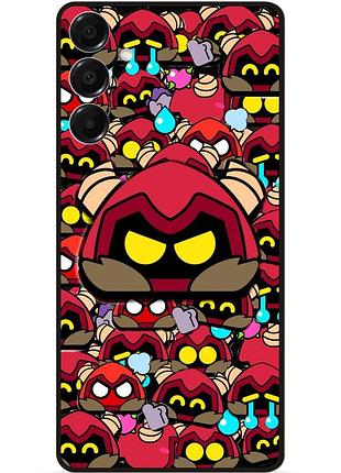 Силиконовый бампер чехол для samsung a15 стикеры бравл r-t brawl