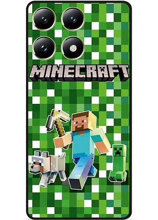 Силіконовий чохол бампер для zte blade a56 стів minecraft кріпер майнкрафт