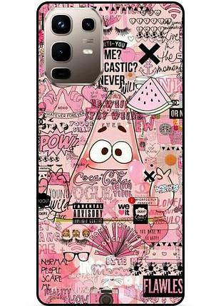 Силиконовый чехол для infinix note 50 (x6858) с рисунком губка боб sponge bob