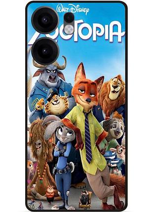 Силиконовый чехол для oppo reno 13fs с картинкой зверополис джуди