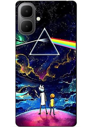 Силіконовий чохол бампер для infinix smart 10 з малюнком рік і морті rick and morty