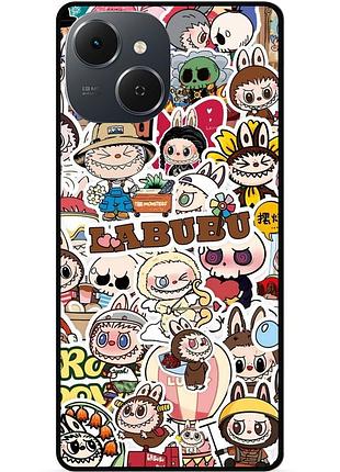 Силіконовий чохол бампер для tecno spark 40c з малюнком labubu 9