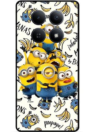 Силіконовий чохол бампер для xiaomi redmi note 15 5g з малюнком міньйони minion