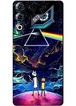 Силиконовый бампер чехол для zte nubia neo 3 gt 5g с рисунком рик и морти rick and morty