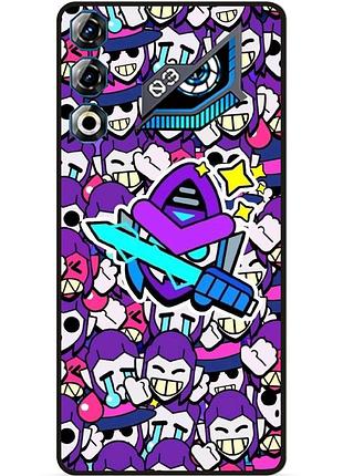 Силіконовий чохол бампер для zte nubia neo 3 gt 5g стікери бравл мортис brawl