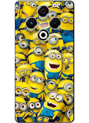 Силіконовий чохол бампер для tecno spark 30 (kl6) з малюнком міньйони minion