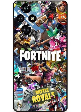 Чехол силиконовый бампер для huawei honor 200 с картинкой fortnite фортнайт