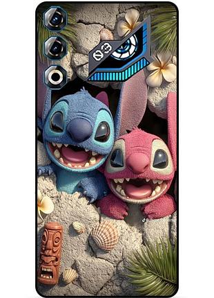 Чехол силиконовый бампер для zte nubia neo 3 gt 5g лило и стич stitch