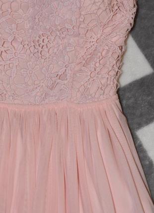 Праздничное нежно-розовое платье3 фото