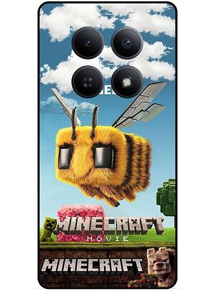 Чехол силиконовый бампер для xiaomi redmi note 15 5g игра майнкрафт minecraft