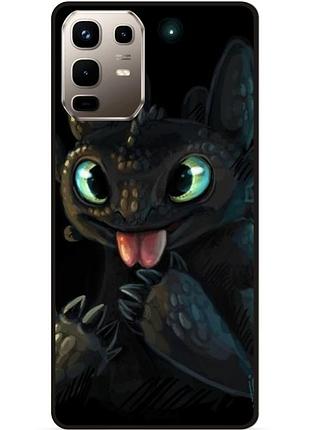 Силіконовий чохол бампер для infinix note 50 pro (x6855) з малюнком как приручить дракона