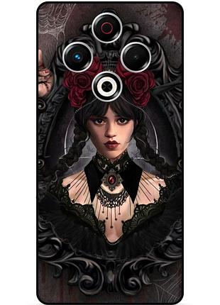 Силіконовий чохол для tecno spark 30 (kl6) з картинкою wednesday уенздей