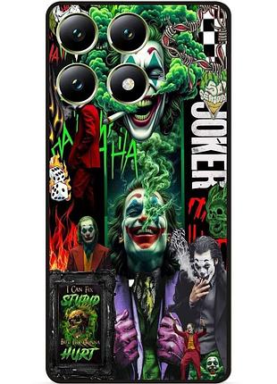 Чехол силиконовый бампер для motorola moto g86 5g с рисунком joker джокер харли квинн