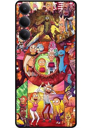 Силіконовий чохол бампер для oppo a5 4g з малюнком rick and morty рік і морті