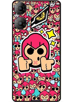 Силиконовый бампер чехол для zte nubia neo 3 5g стикеры бравл кольт brawl