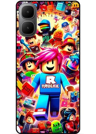 Силіконовий чохол бампер для infinix smart 10 з малюнком roblox роблокс