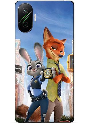 Силіконовий чохол бампер для xiaomi poco f7 з малюнком джуді зверополіс zootopia