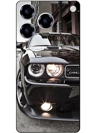 Чехол силиконовый бампер для zte blade a76 с рисунком dodge додж машина авто