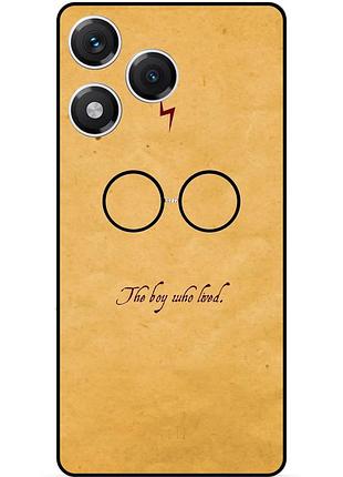 Чехол силиконовый бампер для huawei honor 400 lite с рисунком гарри поттер harry potter очки