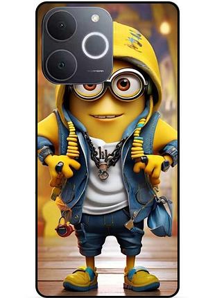 Чехол силиконовый бампер для realme note 70 с рисунком миньон боб minion