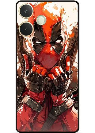 Силиконовый бампер чехол для oppo a5 pro с рисунком дэдпул deadpool