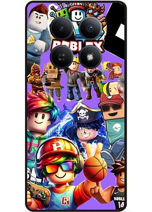 Силиконовый чехол бампер для xiaomi redmi note 15 pro 5g с рисунком роблокс roblox