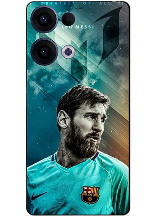 Чехол силиконовый бампер для oppo reno 13 с рисунком leo messi месси
