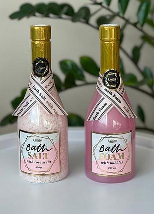 Піна та сіль для ванної у вигляді шампанського bath foam 750ml