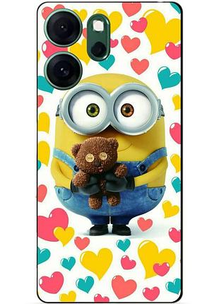 Силіконовий чохол бампер для oppo reno 14fs з малюнком міньйон боб minion